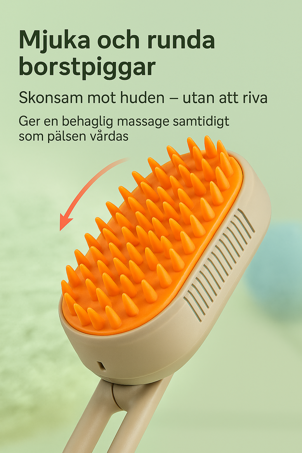 3-i-1 Premiumborste: Ånga, massage & tovlösning i ett!