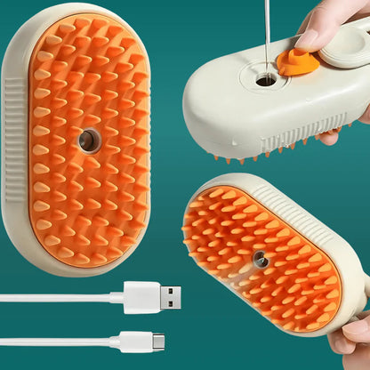 3-i-1 Premiumborste: Ånga, massage & tovlösning i ett!